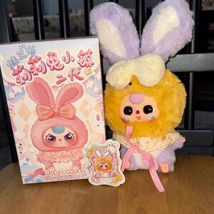 Baby Three Lily Rabbit Town Purple and Yellow Bunny.
